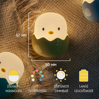 MegaLight Nachtlamp Baby Egg Geel