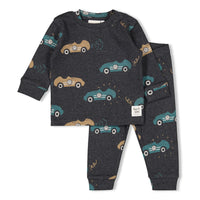 Feetje Pyjama's Pyjama Ricky Racer Antraciet Melange