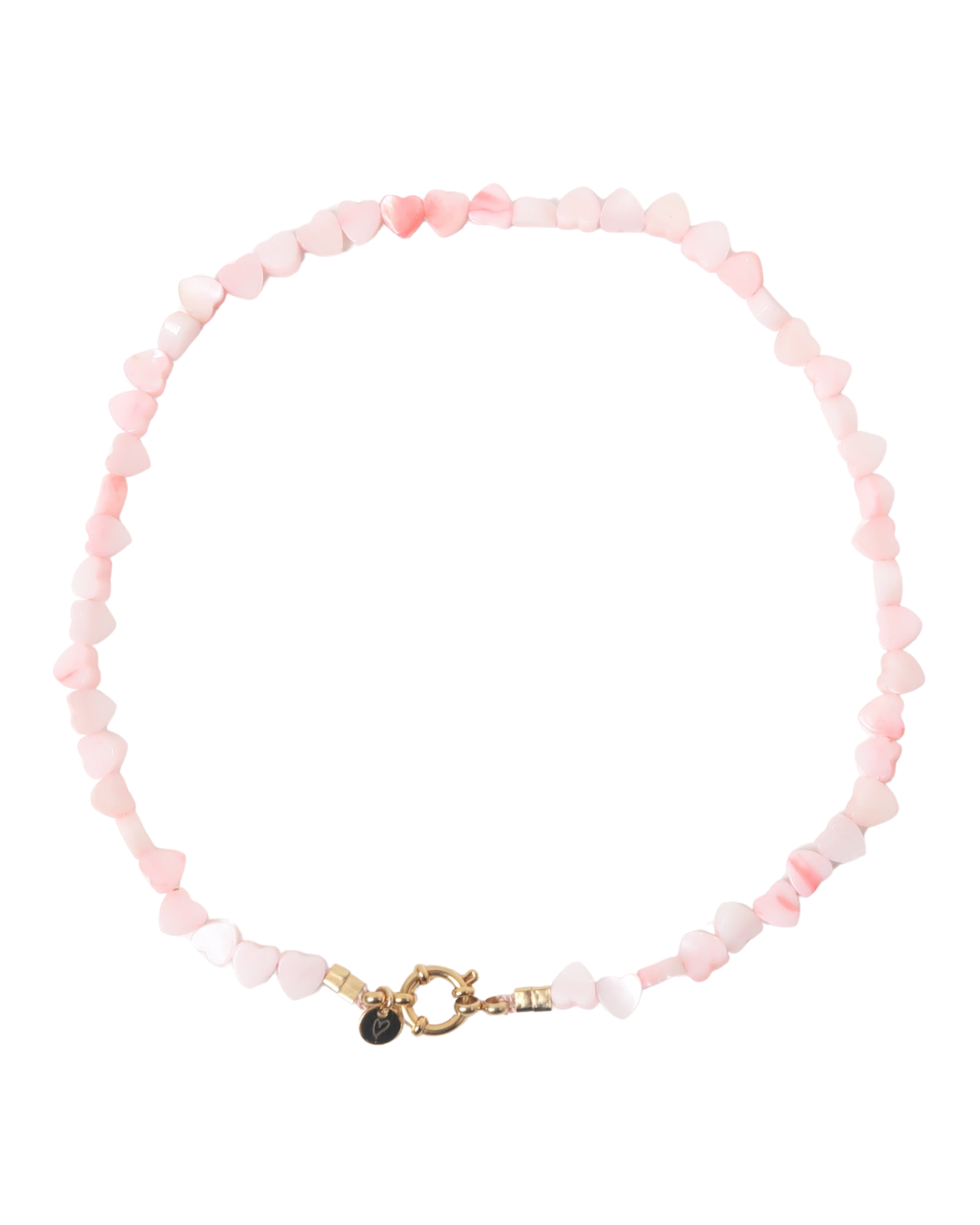 LOVEissue Ketting Seashelly Hearts Pink
