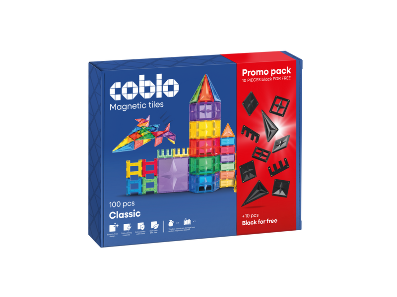 Promopack: 100 stuks classic + 10 zwarte tegels