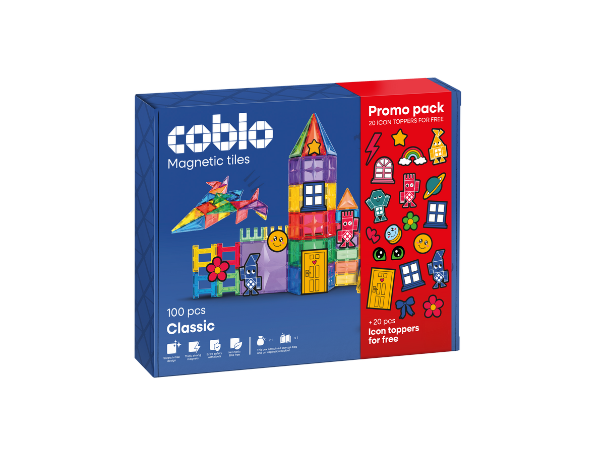 Promopack: 100 stuks Classic + 20 icoon toppers