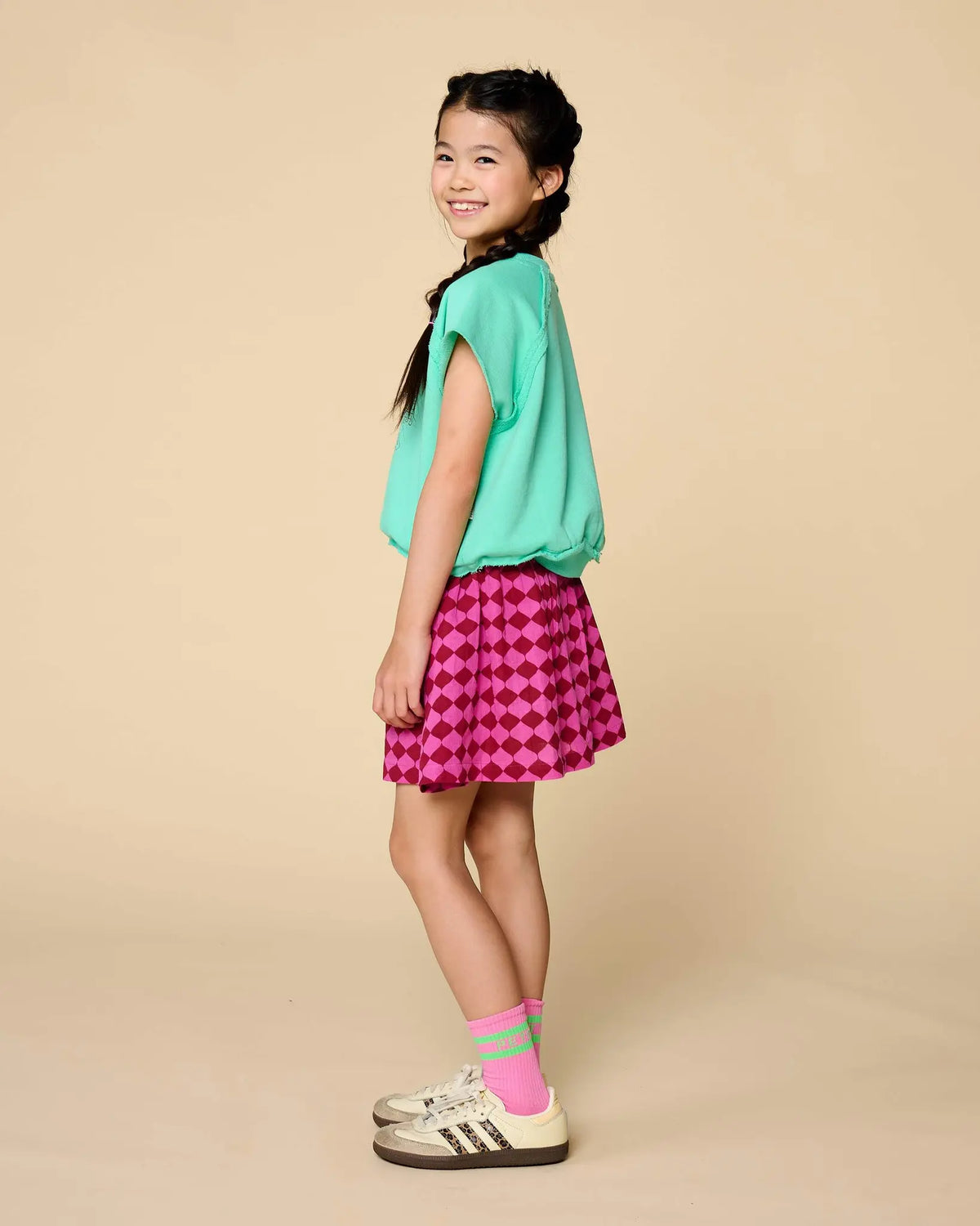 Petit Blush Rokje Mini Smock Berry Blush