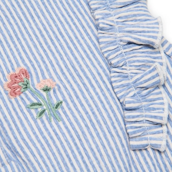 Little Dutch Tuinpak Denim Blue Stripe