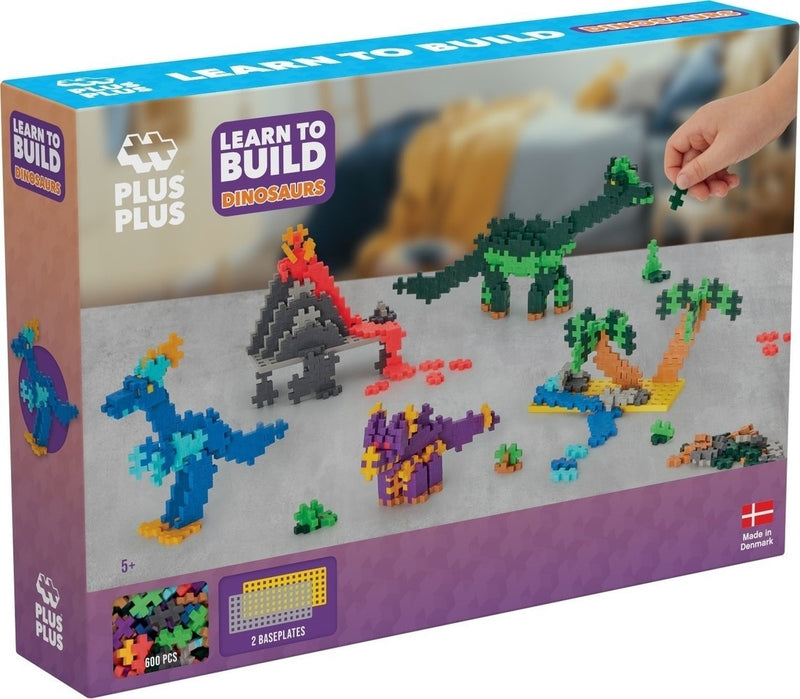 Plus-Plus Learn to Build Dino`s (600 stukjes)