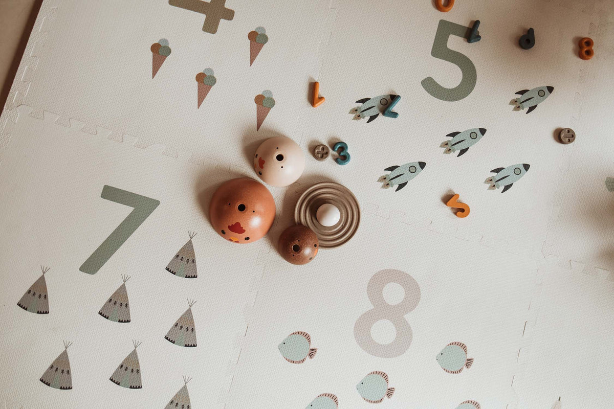 3-in-1 puzzelmat - numbers