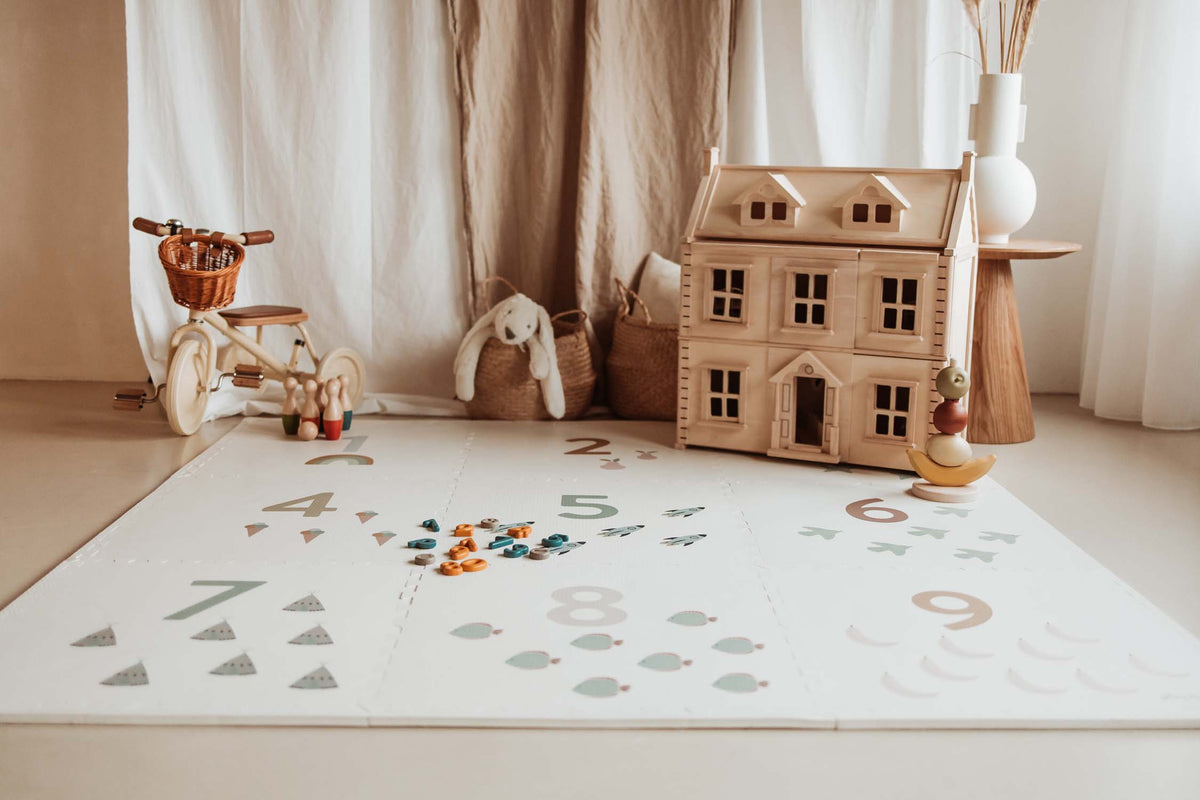 3-in-1 puzzelmat - numbers