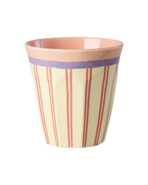 Rice Melamine Beker - Medium - Stripey Love