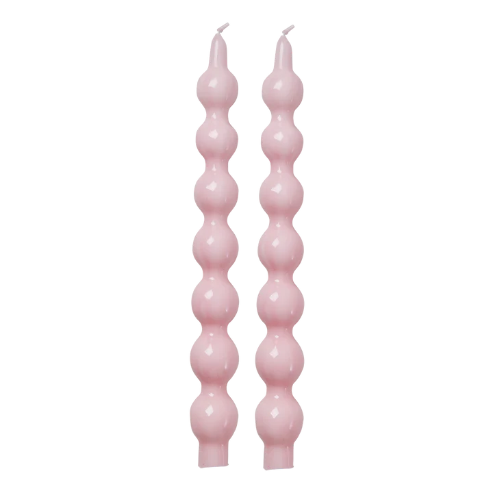 Rice Kaars - Zacht Roze - 2-Pack