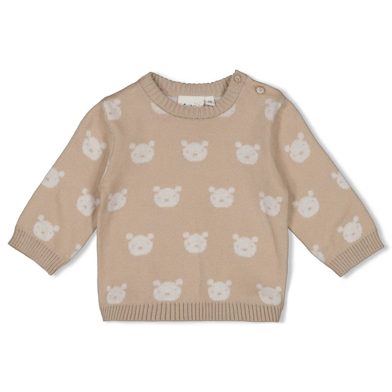 Feetje Babykleding Sweater Gebreid The Knits Zand Melange