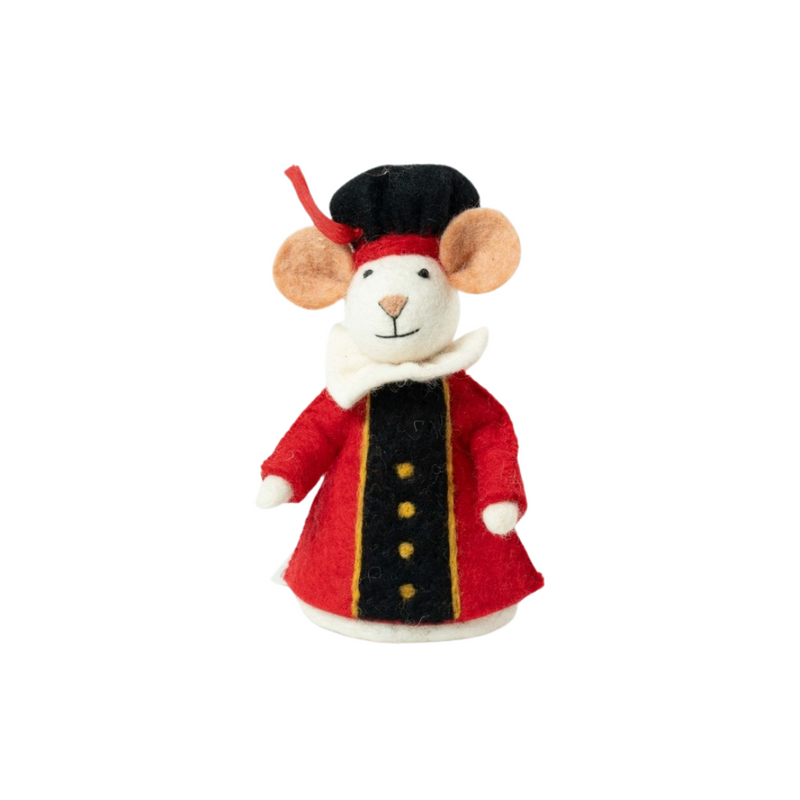 Sjaal met Verhaal Decoratie Muis pietermuis Rood