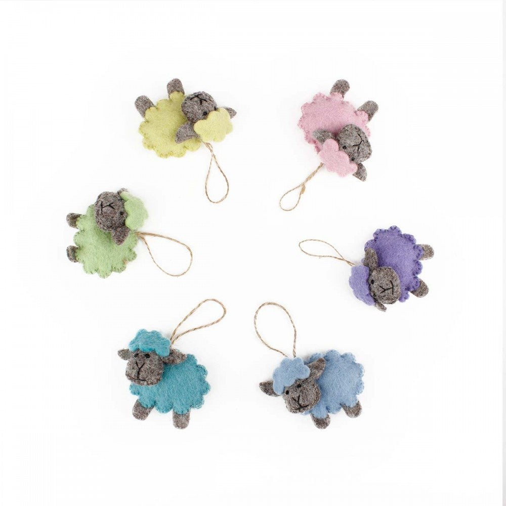 Sjaal met Verhaal Hanger Schaapje Pastel (per stuk)