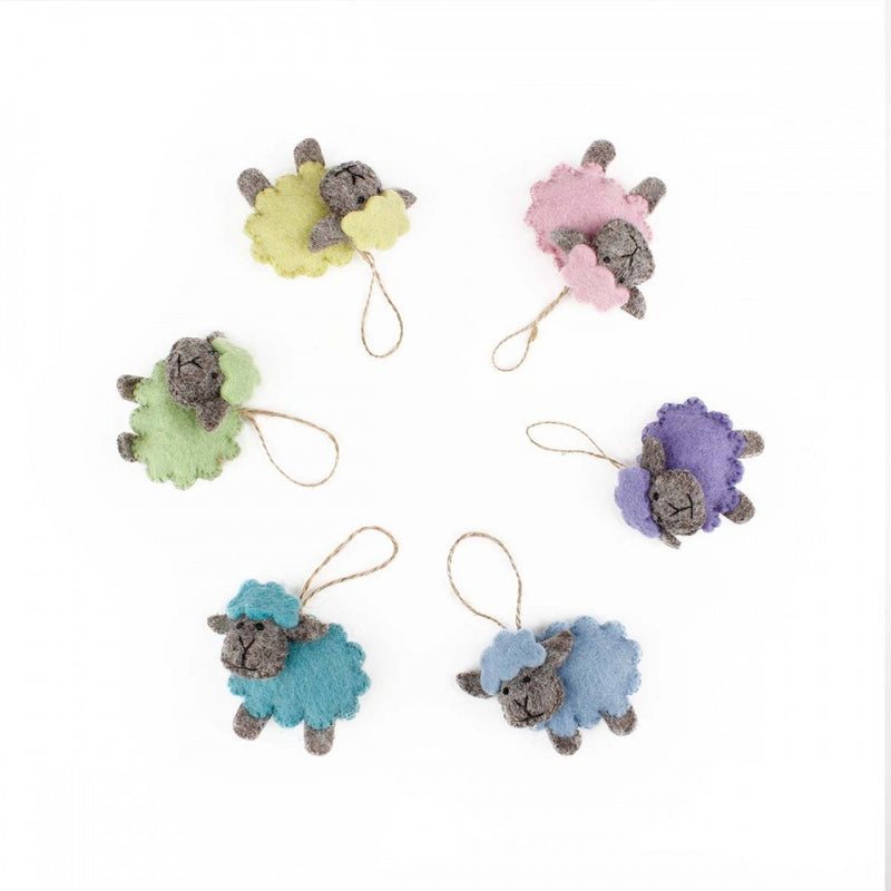 Sjaal met Verhaal Hanger Schaapje Pastel (per stuk)