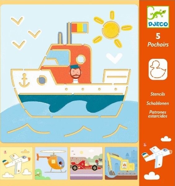 Djeco Sjablonen | Transport & Co