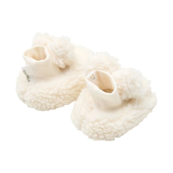 Little Dutch Slofjes Teddy Off White