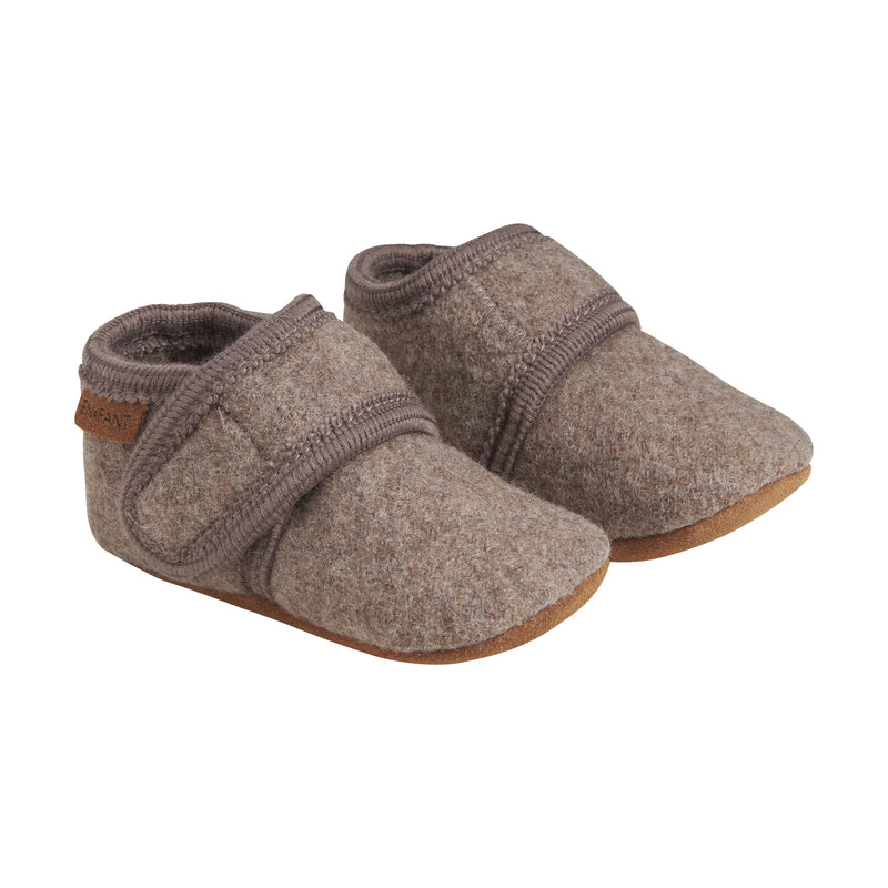 EnFant Slofjes Wol Walnut