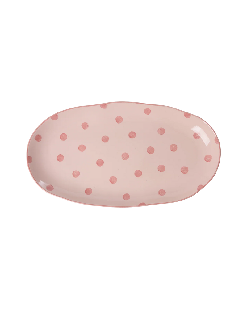 Rice Stenen Schaal Coral Medium