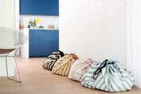 3-in-1 speelkleed & opbergzak- stripes green