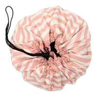 3-in-1-speelkleed & opbergzak - stripes pink new