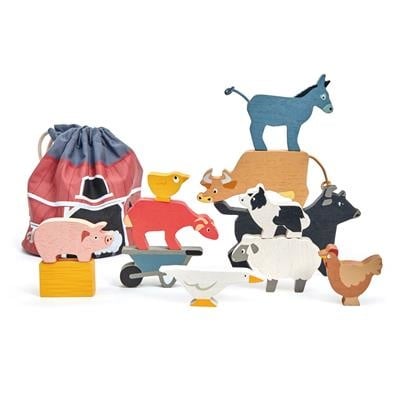 Tender Leaf Toys Houten Stapelaar Boerderijdieren