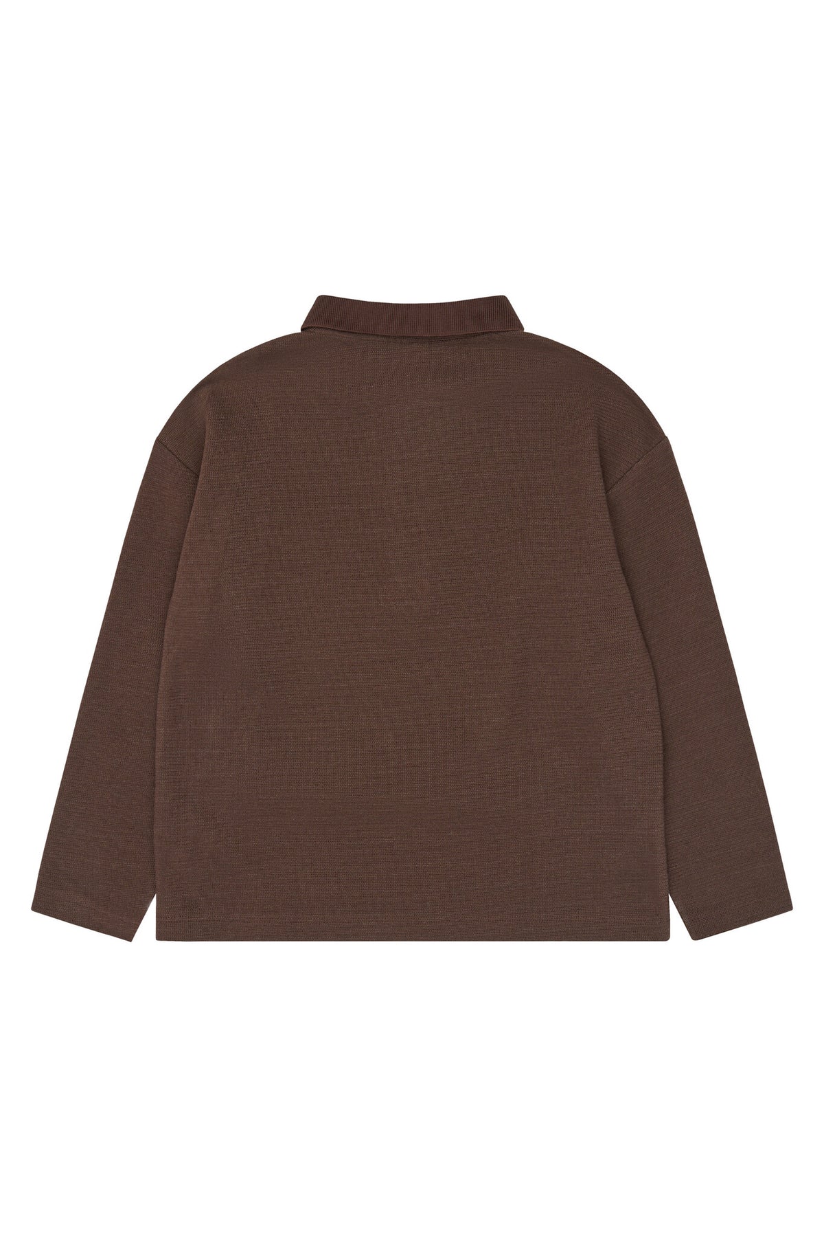 The New Varl OS Longsleeve Polo Chestnut
