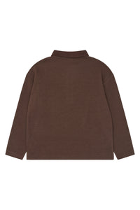 The New Varl OS Longsleeve Polo Chestnut