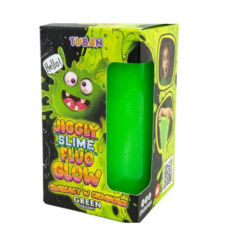 Tuban Jiggly Slime Fluo Glow Green 430 gram