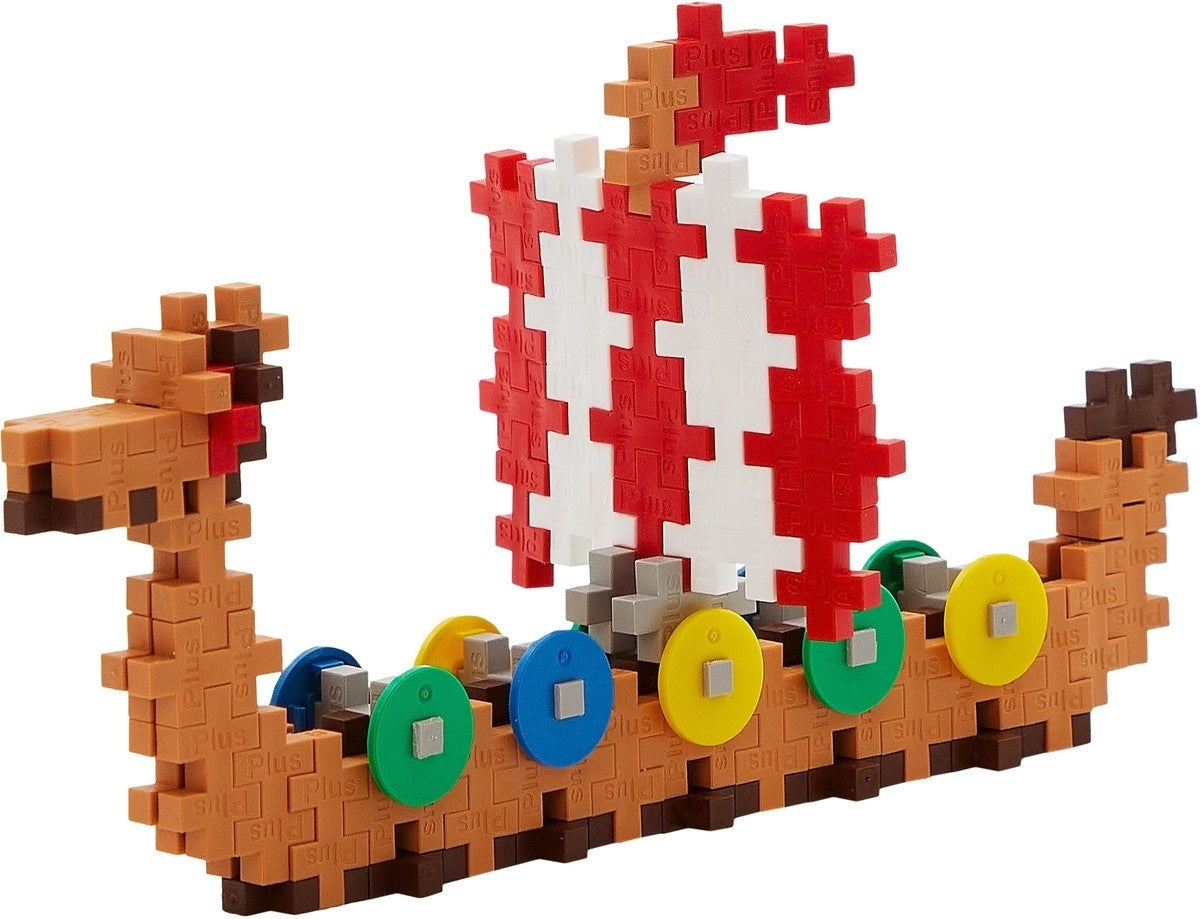 Plus-Plus Tube Viking Schip (100 stukjes)
