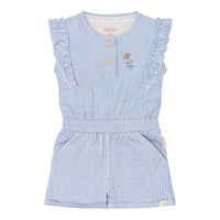 Little Dutch Tuinpak Denim Blue Stripe