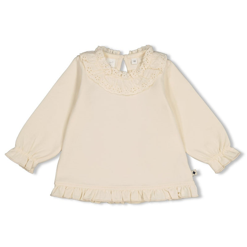 Feetje Babykleding Longsleeve met kraag Winter Denims Offwhite