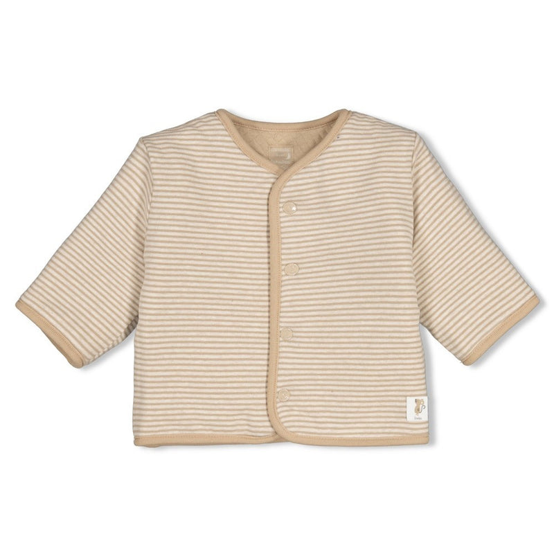 Feetje Babykleding Omkeerbaar jasje Over the Moon for You Taupe