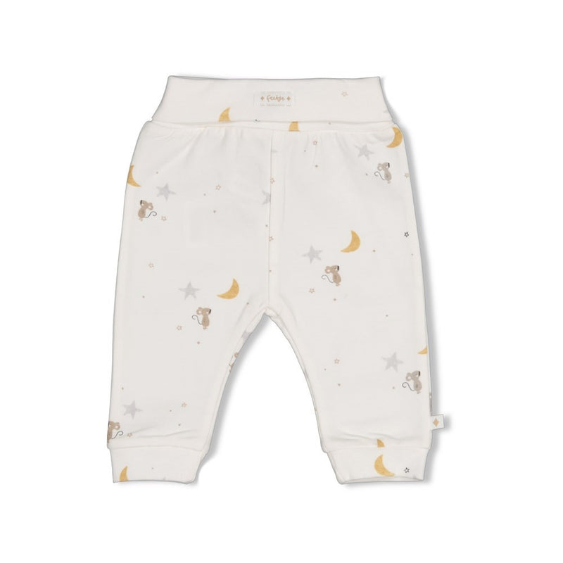 Feetje Babykleding Broek Over the Moon for You Offwhite