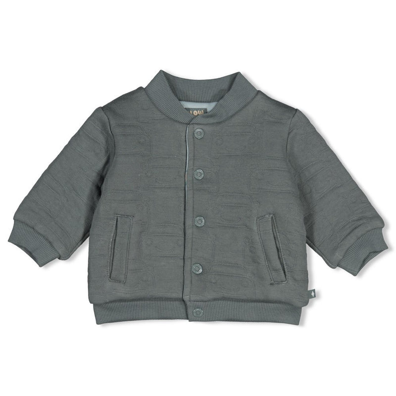 Feetje Babykleding Omkeerbaar bomberjack Beep Beep Zeegroen
