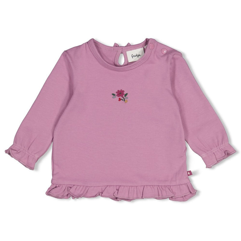 Feetje Babykleding Longsleeve ruches Afternoon Tea Lila