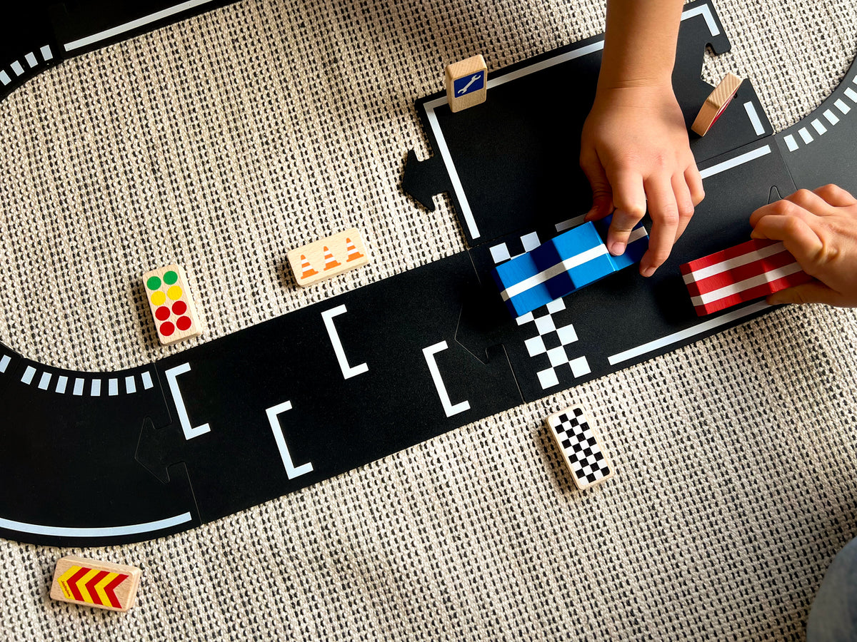 Roadblocks Race Signs