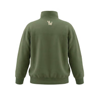 Your Wishes Solid Collar Sweater Olivine