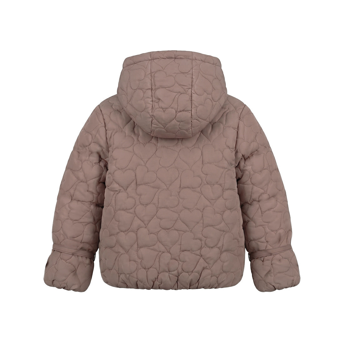 Your Wishes Love Quilting Tie Puffer Coat Ginger Snap