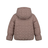 Your Wishes Love Quilting Tie Puffer Coat Ginger Snap
