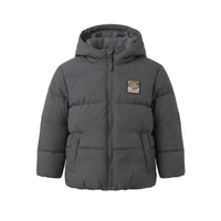 Your Wishes Puffer Coat Solid Blue