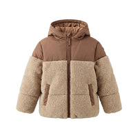 Your Wishes Teddy Puffer Coat Multicolor