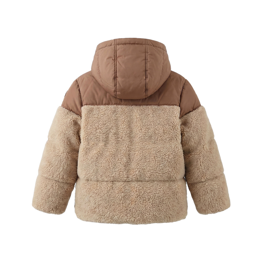 Your Wishes Teddy Puffer Coat Multicolor